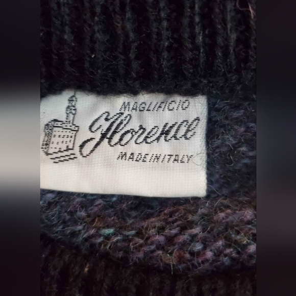 VTG 100% Virgin Wool Maglificio Florence Made In Italy Medium Mens Sweater - Picture 4 of 8